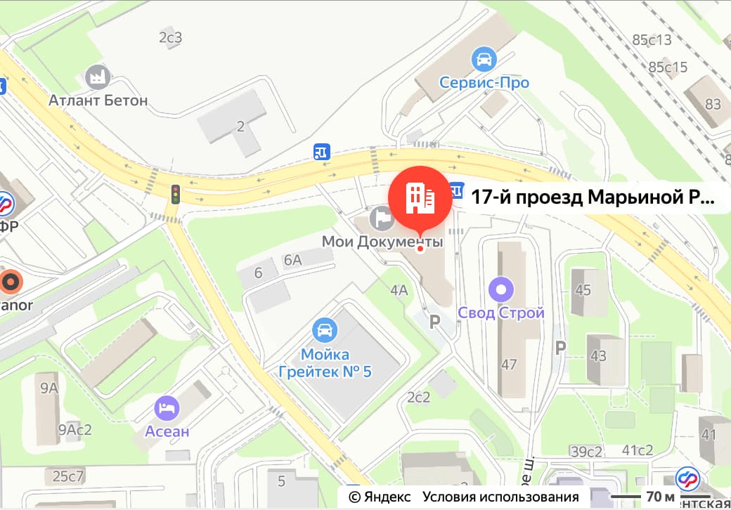 Карта — 17-й проезд Марьиной Рощи